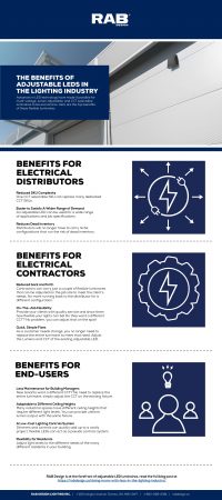 Adjustable LED Lighting infographic